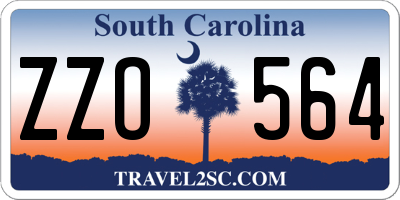 SC license plate ZZO564
