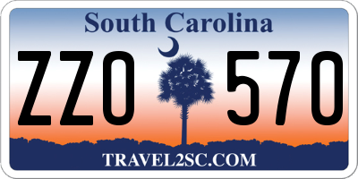 SC license plate ZZO570