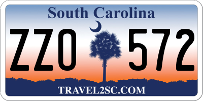 SC license plate ZZO572