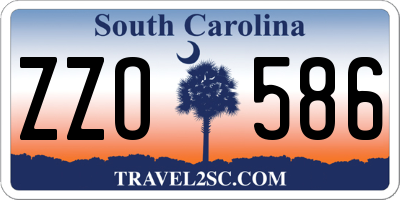 SC license plate ZZO586
