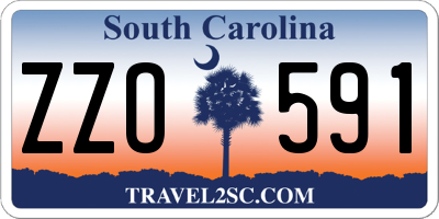 SC license plate ZZO591