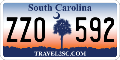 SC license plate ZZO592