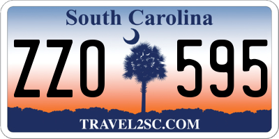 SC license plate ZZO595