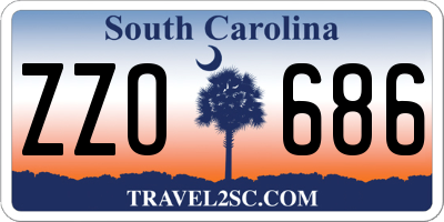 SC license plate ZZO686