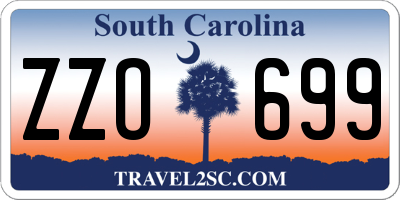 SC license plate ZZO699