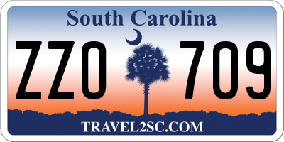 SC license plate ZZO709