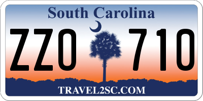 SC license plate ZZO710