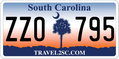 SC license plate ZZO795