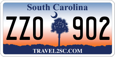 SC license plate ZZO902
