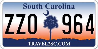 SC license plate ZZO964