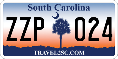 SC license plate ZZP024