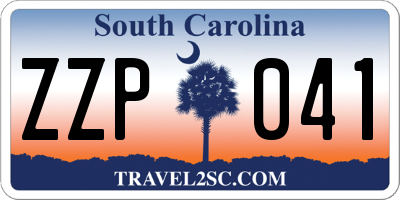 SC license plate ZZP041