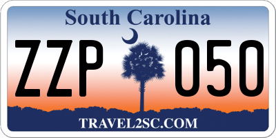 SC license plate ZZP050