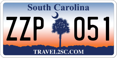 SC license plate ZZP051
