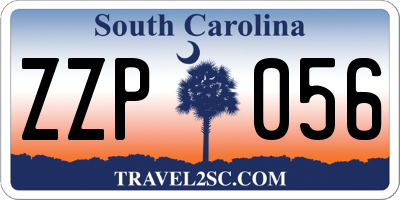 SC license plate ZZP056
