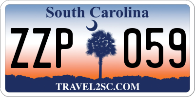 SC license plate ZZP059