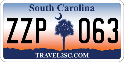 SC license plate ZZP063