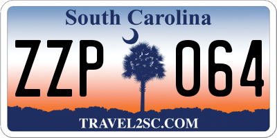 SC license plate ZZP064