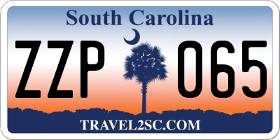 SC license plate ZZP065