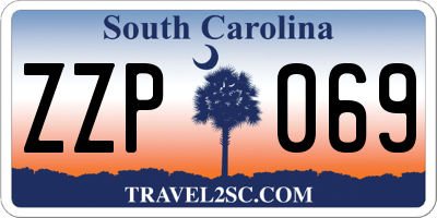 SC license plate ZZP069