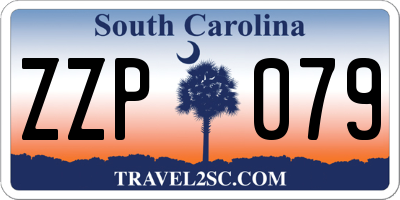SC license plate ZZP079