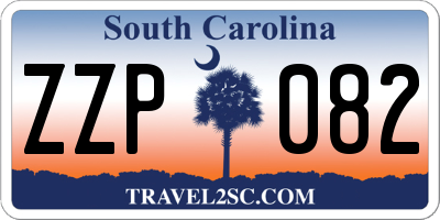SC license plate ZZP082