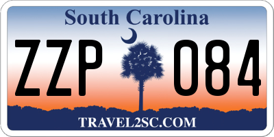 SC license plate ZZP084