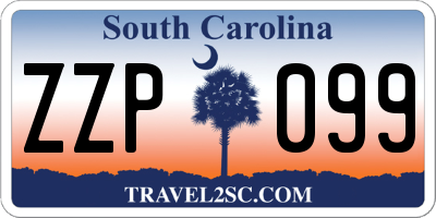 SC license plate ZZP099