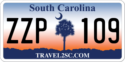 SC license plate ZZP109