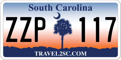 SC license plate ZZP117