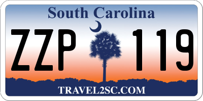 SC license plate ZZP119