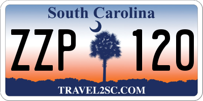 SC license plate ZZP120