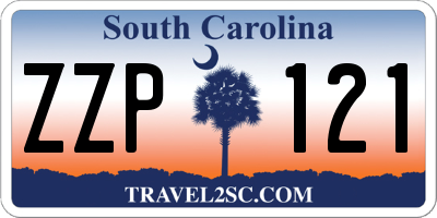 SC license plate ZZP121