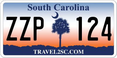 SC license plate ZZP124