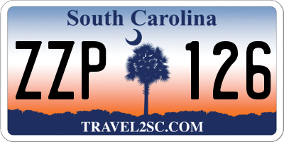 SC license plate ZZP126