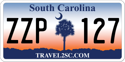 SC license plate ZZP127