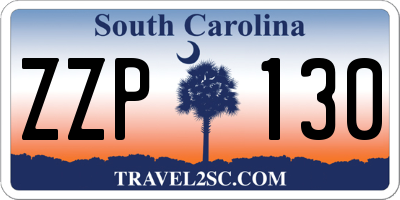 SC license plate ZZP130