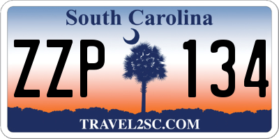 SC license plate ZZP134