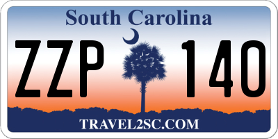 SC license plate ZZP140