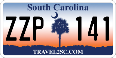 SC license plate ZZP141
