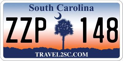 SC license plate ZZP148