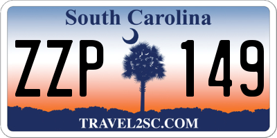 SC license plate ZZP149