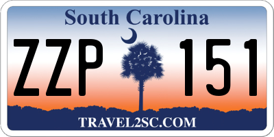 SC license plate ZZP151