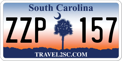 SC license plate ZZP157