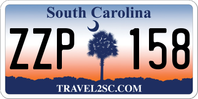 SC license plate ZZP158