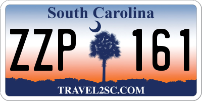 SC license plate ZZP161