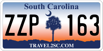 SC license plate ZZP163