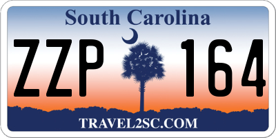SC license plate ZZP164