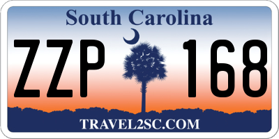 SC license plate ZZP168