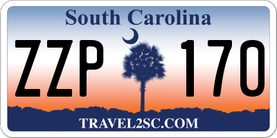 SC license plate ZZP170